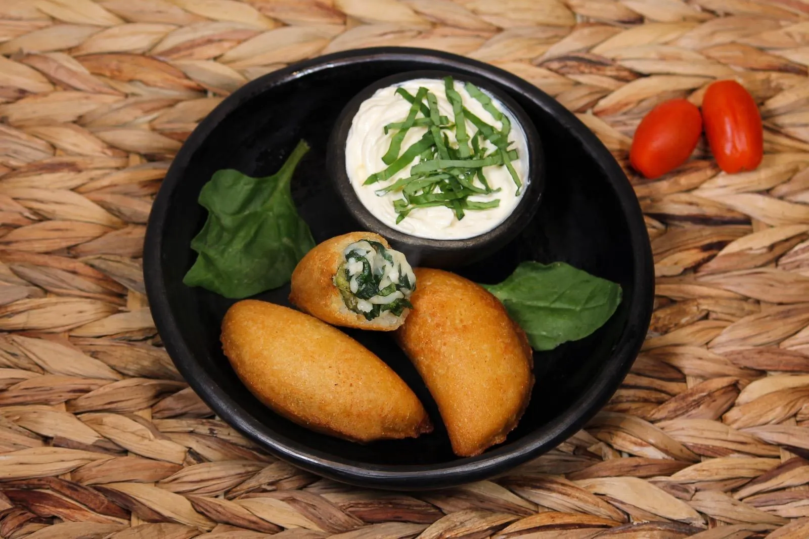 Spinach and cheese