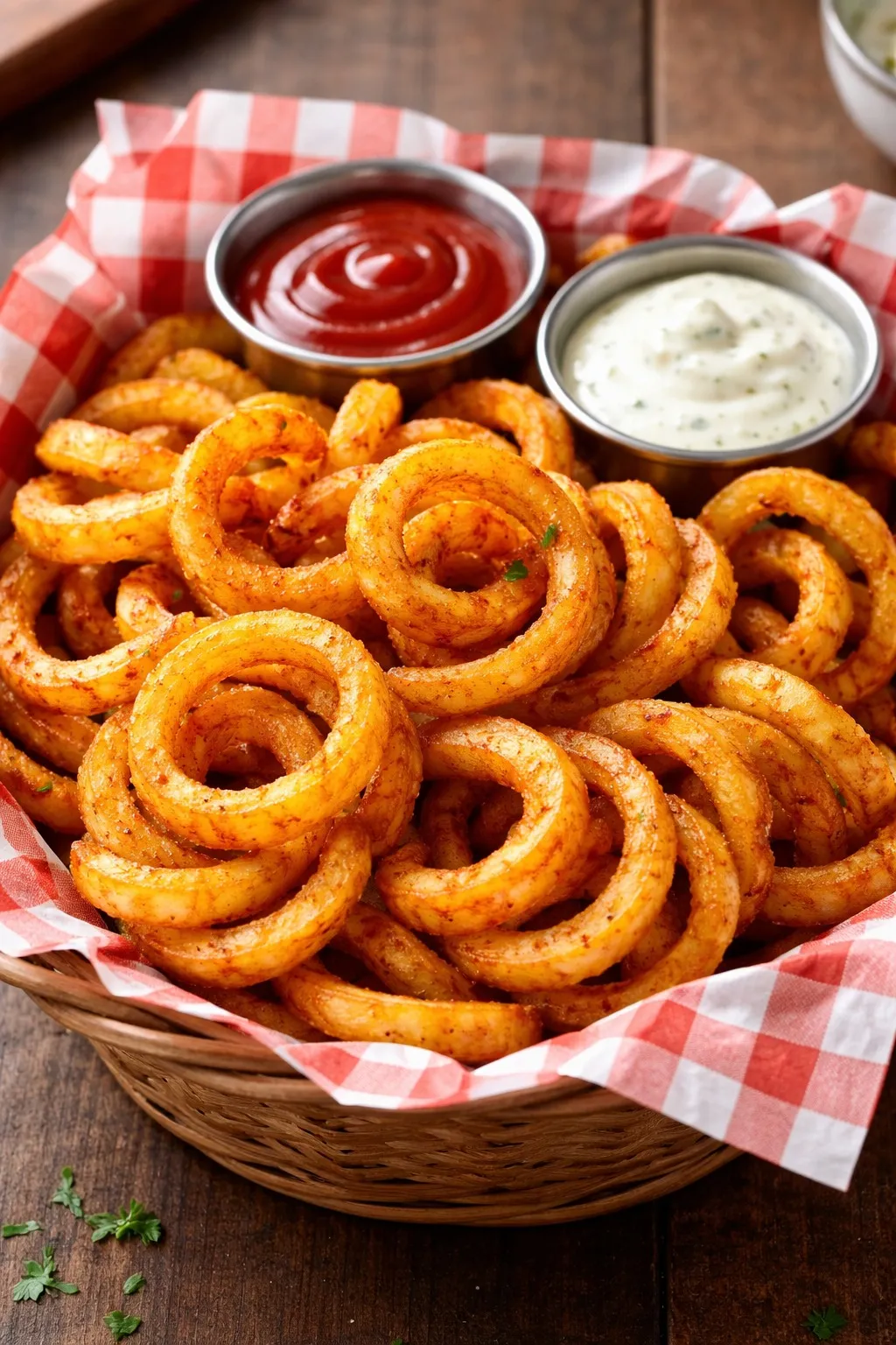 Seasoned curly